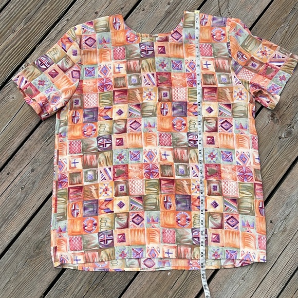 Caviar Vintage 80’s spring blouse M - Picture 8 of 8